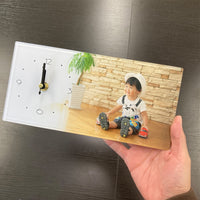 時計付きアクリルフォトフレーム【L】Z19/5×10 プレゼント 記念品 写真