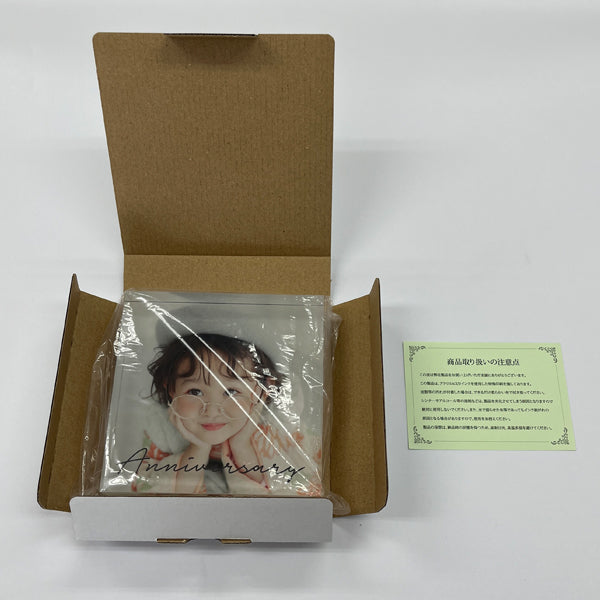 アクリルフォトブロック【S】Z42/5×5 プレゼント 記念品 写真立て – 縁