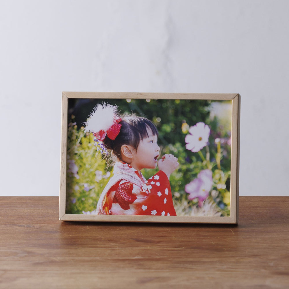 木製ムクフレーム【M】Z12/5×7 プレゼント 記念品 写真立て – 縁の選び