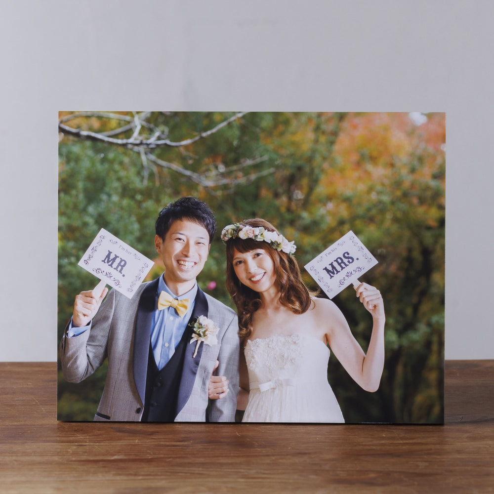 フォトプロップス10本セット(訳ありの為少しお安くなっております) 木製フォトブロック【L】Z43/8×10 プレゼント 記念品 写真立て – 縁の